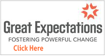 Great Expectations logo and button
